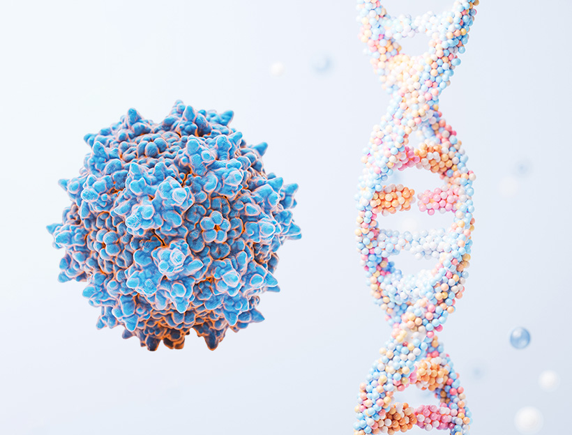 Express gene to AAV