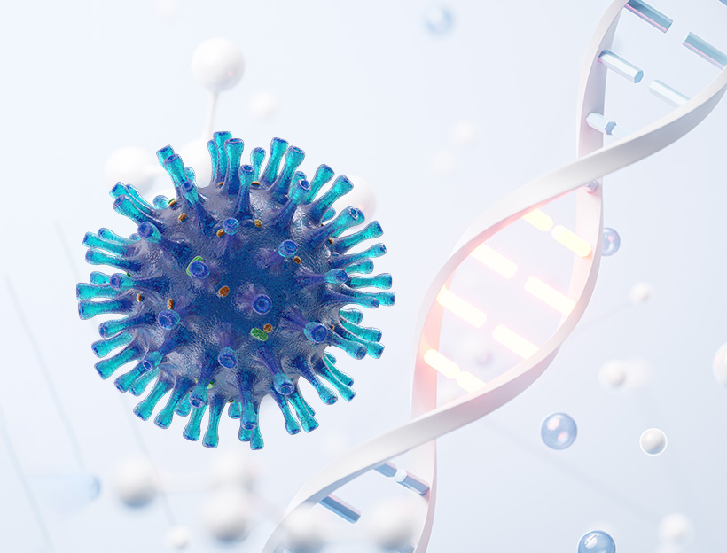 Gene to lentivirus
